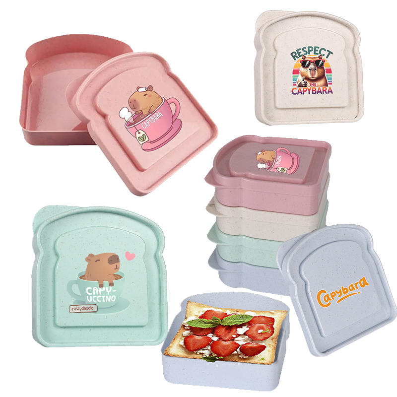 Food Snacks Packaging - Capybara Sandwich Food Storage Case Container