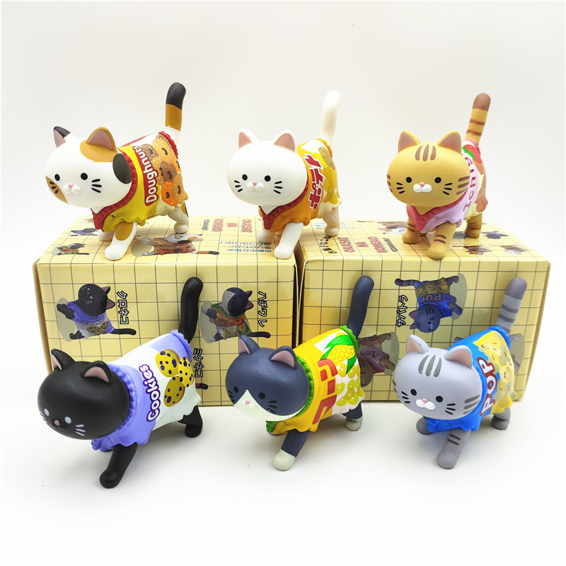 Food Snacks Packaging - Cute Cat Blind Box Wearing Candy