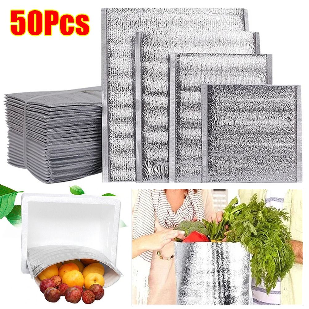 Aluminum Foil Cooler Bag Insul - Food Snacks Delivery 评论和价格