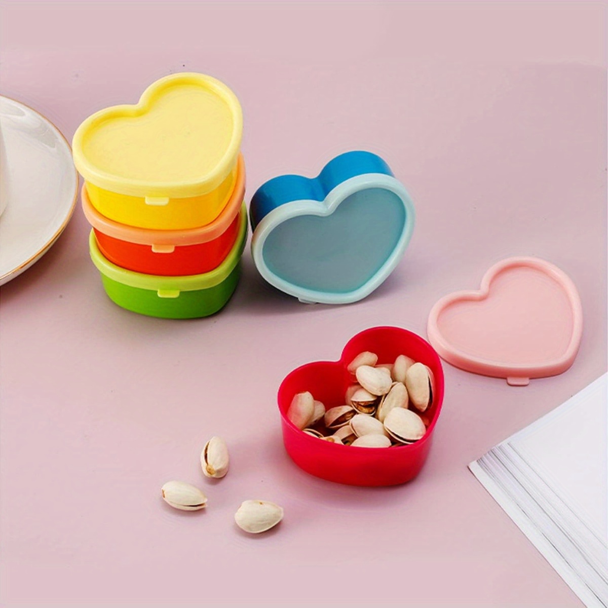 5PCS Mini Lunch Box Condiment  - Food Snacks Packaging 评论和价格