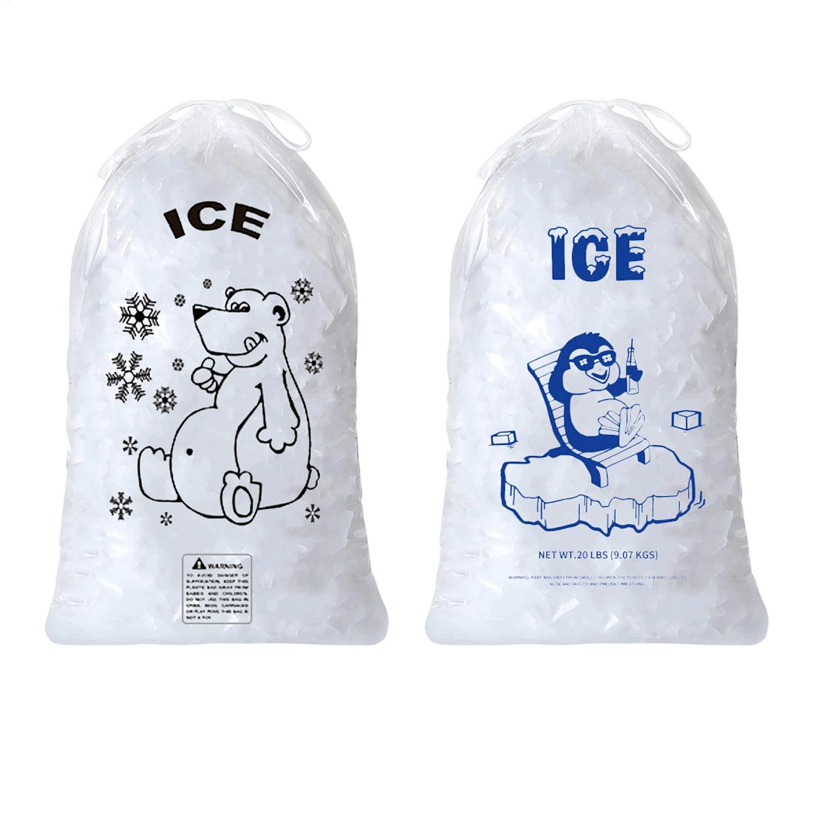 Ice Bags 50 Pcs Heavy Duty Dra - Food Snacks Delivery 评论和价格