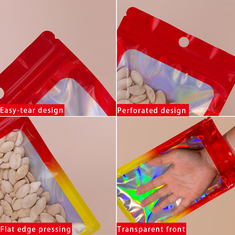 Holographic Color Square Zippe - Food Snacks In Usa 评论和价格